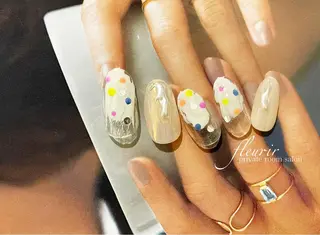 ネイル フルリール 【プライベートサロンのネイルデザイン