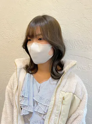 ミディアム カラー 髪質改善/縮毛矯正 鈴木裕介のヘアスタイル