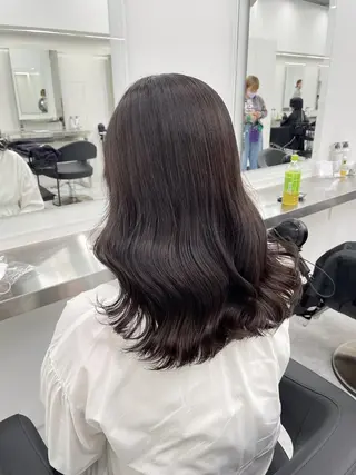 カラー 大人っぽ韓国ヘア 寒色💙yuma💙のヘアスタイル