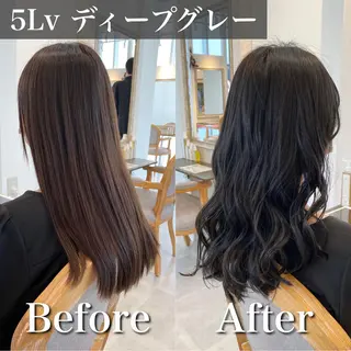 ロング カラー ブリーチなし✨艶髪 カラー𓃲YAGIのヘアスタイル