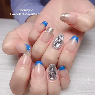 ミディアム ネイル 🐾enen style 🐾のネイルデザイン