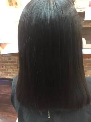 セミロング パーマ 桧山 真のヘアスタイル
