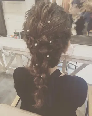 セミロング ロング ヘアアレンジ 太田 有香のヘアスタイル