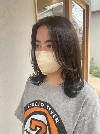 ミディアム 似合わせヘア/ 大久保  詩月のヘアスタイル