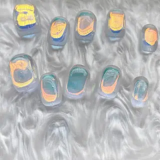 ネイル AND Nail 長さだし専門店のネイルデザイン