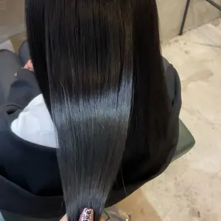 ロング 🎀カット 縮毛矯正 モデル /烏丸御池のヘアスタイル