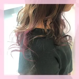 セミロング カラー 🍒前川 🍒のヘアスタイル