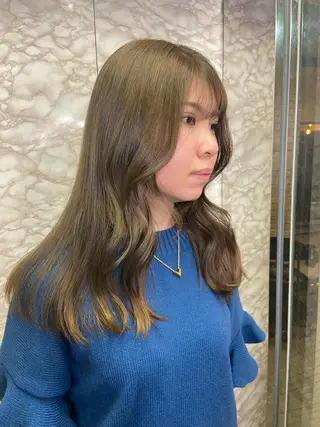 ロング カラー 地毛風艶カラー🌿 喜多夏海のヘアスタイル