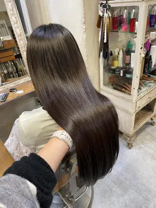 ロング 結莉/ボブ/ 縮毛矯正のヘアスタイル