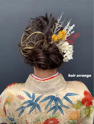 セミロング カラー ヘアアレンジ 🌟アレンジが似合う カラー🌟Rumiのヘアスタイル