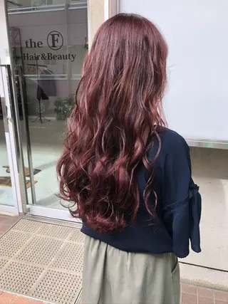 ロング カラー theF___ yukoのヘアスタイル