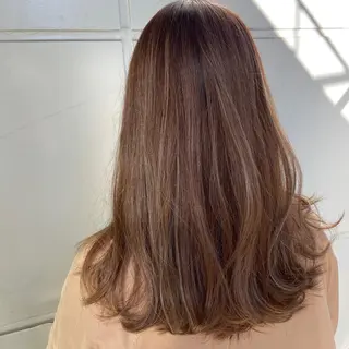 ロング カラー ハイトーン/小顔 カット/Ayumuのヘアスタイル