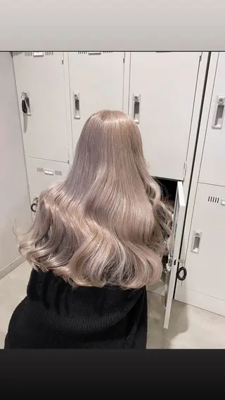 ロング カラー ヘアアレンジ 💎韓国/ レイヤー カット/ 暖色🫧のヘアスタイル