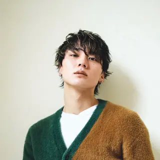 ショート カラー メンズ 🌿‬ナチュラル/パ ーマヘア/蒼真🍃のヘアスタイル
