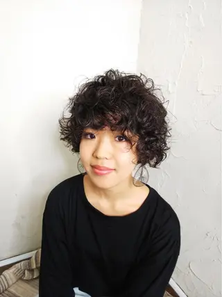 ショート パーマ 🍇おぐら めぐみ🍇のヘアスタイル