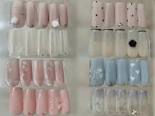 ネイル 韓国/ヌーディー系 ネイル自由が丘のネイルデザイン