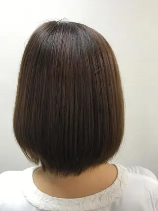 ミディアム パーマ 吉森 満俊のヘアスタイル