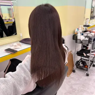 セミロング カラー ヘアアレンジ mai🍑暖色カラー /レイヤー💖のヘアスタイル