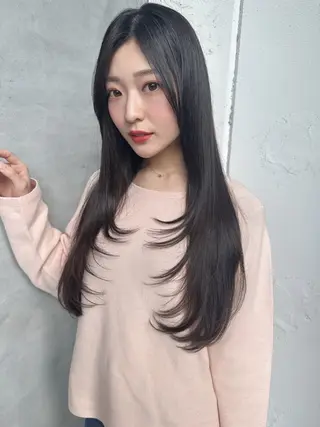 ロング カラー CHERIM ❤️‍🔥新家光葉のヘアスタイル