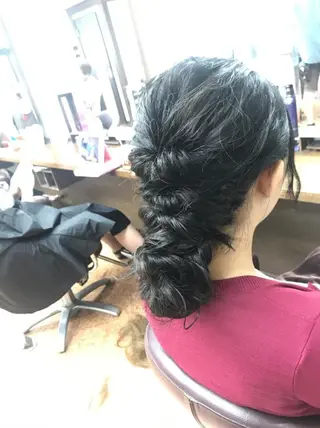 ヘアアレンジ ライブトレア YOSHIKIのヘアスタイル