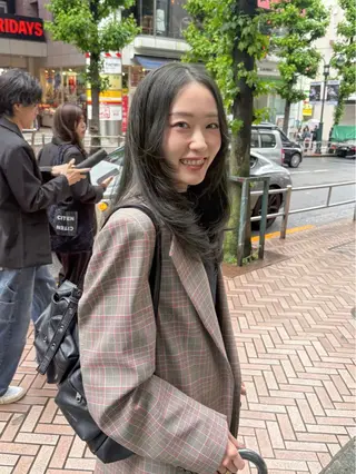 セミロング カラー レイヤーカット 🪩yurikaのヘアスタイル