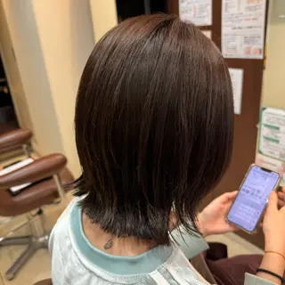 ショート カラー 🍒暖色カラー🍒 ✨髪質改善✨西村亜弥のヘアスタイル