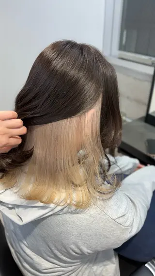 ミディアム カラー 🌙小林春月/新宿/ 美髪/ハイトーン🌙のヘアスタイル