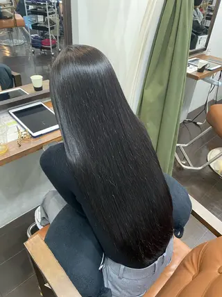 ロング カラー ヘアアレンジ 🍒ᩚ名駅/艶髪 縮毛矯正/あゆ🍒ᩚのヘアスタイル