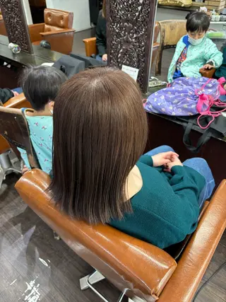 ミディアム 本間友也/透明感 /ハイトーンのヘアスタイル