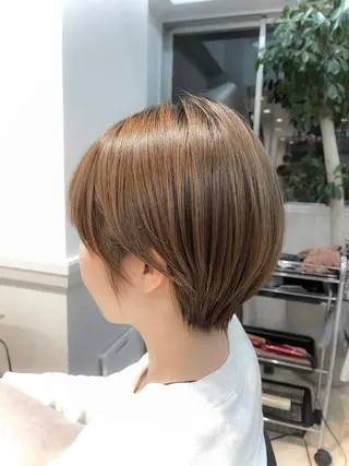 ショート オカダ ノゾミのヘアスタイル