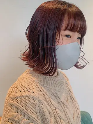 ミディアム カラー RISAKO レイヤーカット🎀のヘアスタイル