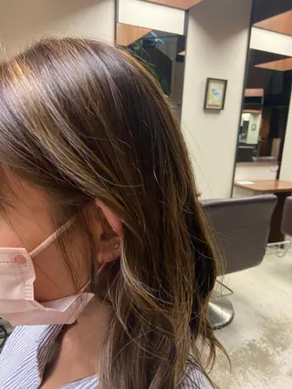 カラー 千上 結希奈のヘアスタイル