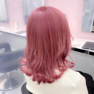 カラー girlな暖色ヘア 🪽🫧ハルナ🎀のヘアスタイル