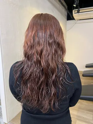 ロング カラー パーマ 🌈🌏 Kokoネ🪐🌕のヘアスタイル