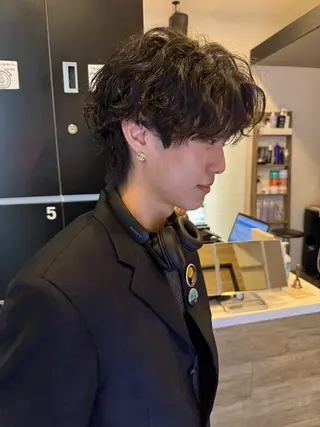 パーマ メンズ 谷口 莉々葵のヘアスタイル