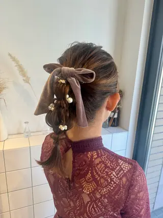 ヘアアレンジ 𝐇𝐢𝐧𝐚 ⟡.·のヘアスタイル
