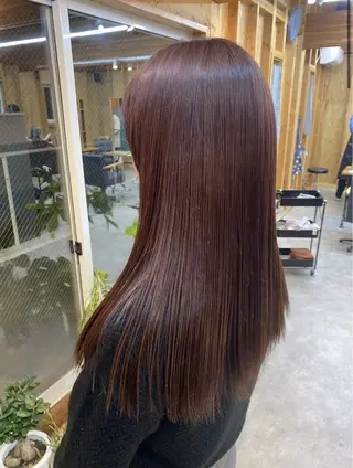 カラー ⛅️柔らかハイトーン ×モテ艶🍒ももかのヘアスタイル