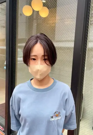 ショート カラー パーマ ヘアアレンジ キッズ 大人スタイル 太田のヘアスタイル