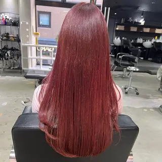 ロング カラー 🎀ダブルカラー/ ピンク×ガーリー🎀のヘアスタイル