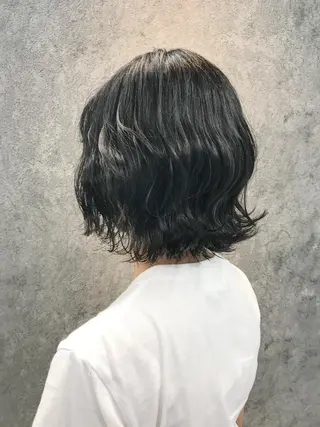 ミディアム 所渉/韓国レイヤー /ウルフカットのヘアスタイル