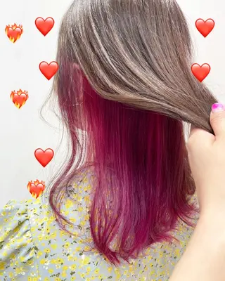 ミディアム カラー 新宿駅近♡個室 ♡関口三都季🌜のヘアスタイル
