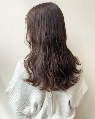 ロング カラー 立川 奈那子のヘアスタイル