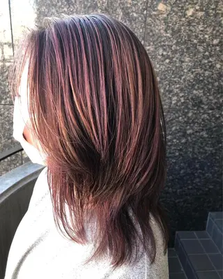 ミディアム カラーアンドケアリタ kitamuuuのヘアスタイル