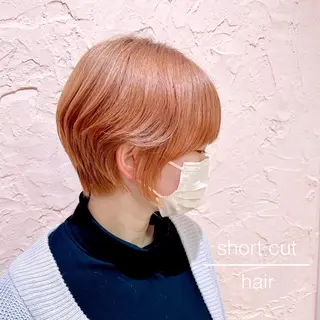 ショート ショート/ボブ/ 透明感カラー/ほのかのヘアスタイル