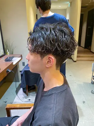パーマ メンズ 【メンズ限定】原 唯登のヘアスタイル
