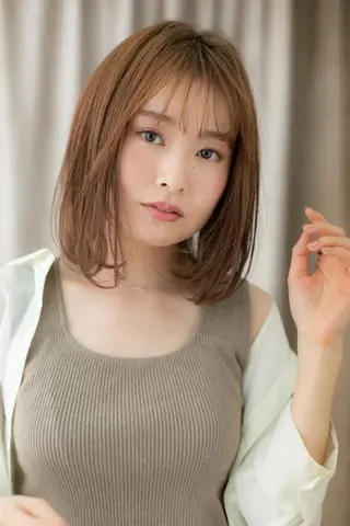ミディアム カラー 似合わせスタイル🫧 木村夏暢のヘアスタイル