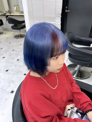 ミディアム カラー ヘアアレンジ 🥀レイヤー×ハイト ーントレンドヘア🥀のヘアスタイル