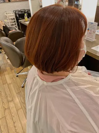 ミディアム カラー 齊藤 衣梨佳のヘアスタイル