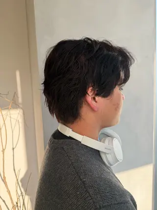 メンズ ハイトーン/透明感 カラー Mioのヘアスタイル