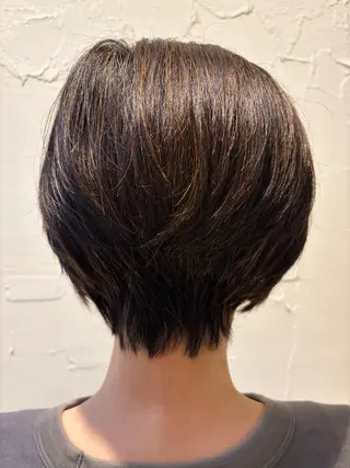 ショート カラー 野崎 恵美のヘアスタイル